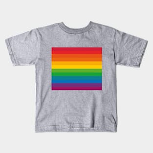 Graduated rainbow stripes Kids T-Shirt